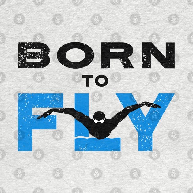 Born To Fly Swim Guy by atomguy